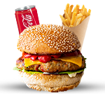 1/4 Lb Spicy Chicken Burger Meal 